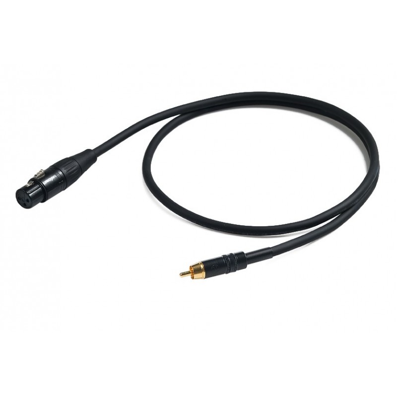 PROEL STAGE CHLP270LU3 CHALLENGE Series kabel XLRf 3pin - wtyk RCA, dł. 3m